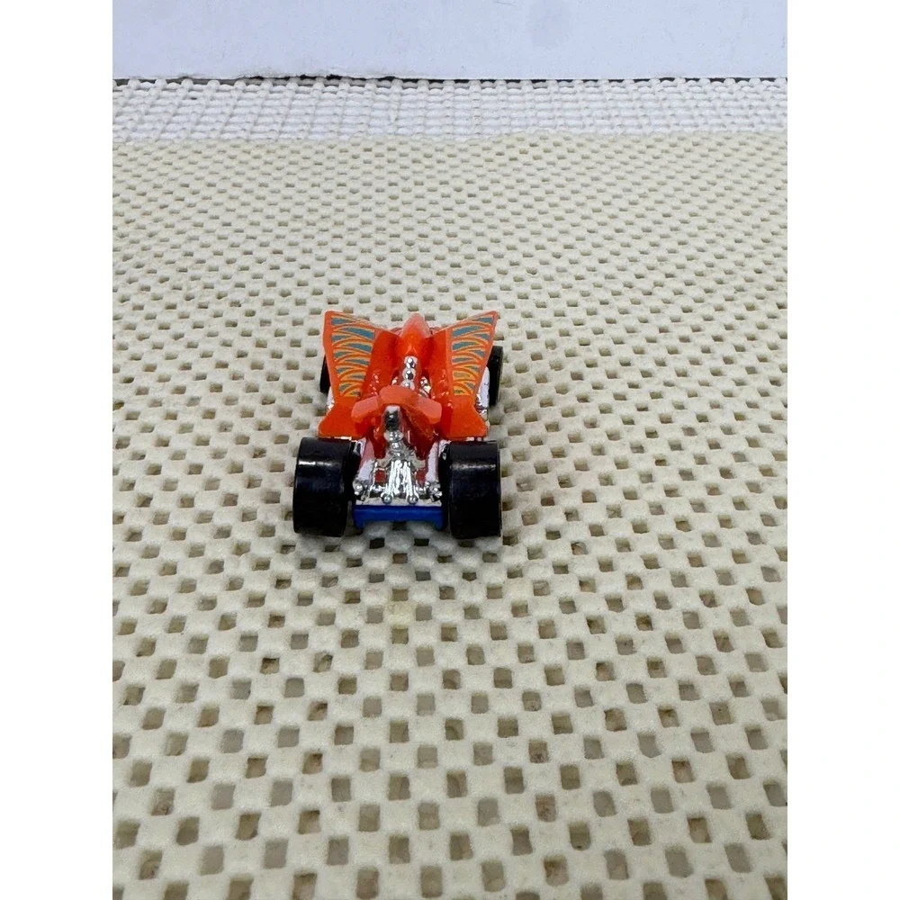 Hot Wheels Turbo Rooster Orange Blue 2016 Mattel Diecast Toy Car 1/64 Scale EUC